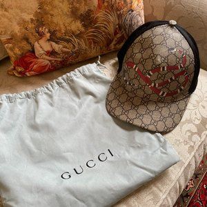 Mens GUCCI Canvas Baseball Hat